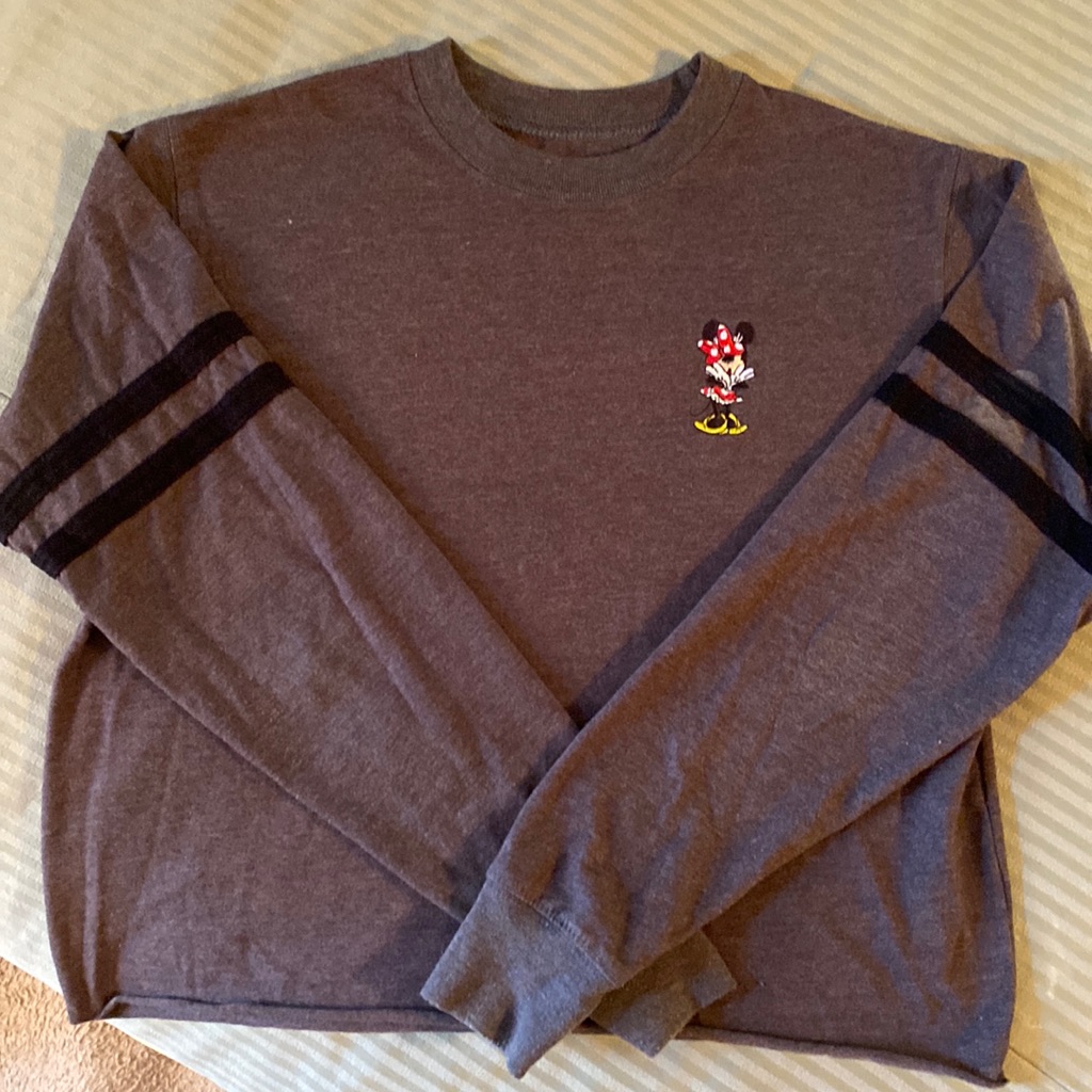 Disney Minnie Mouse Cropped Long Sleeve Shirt
